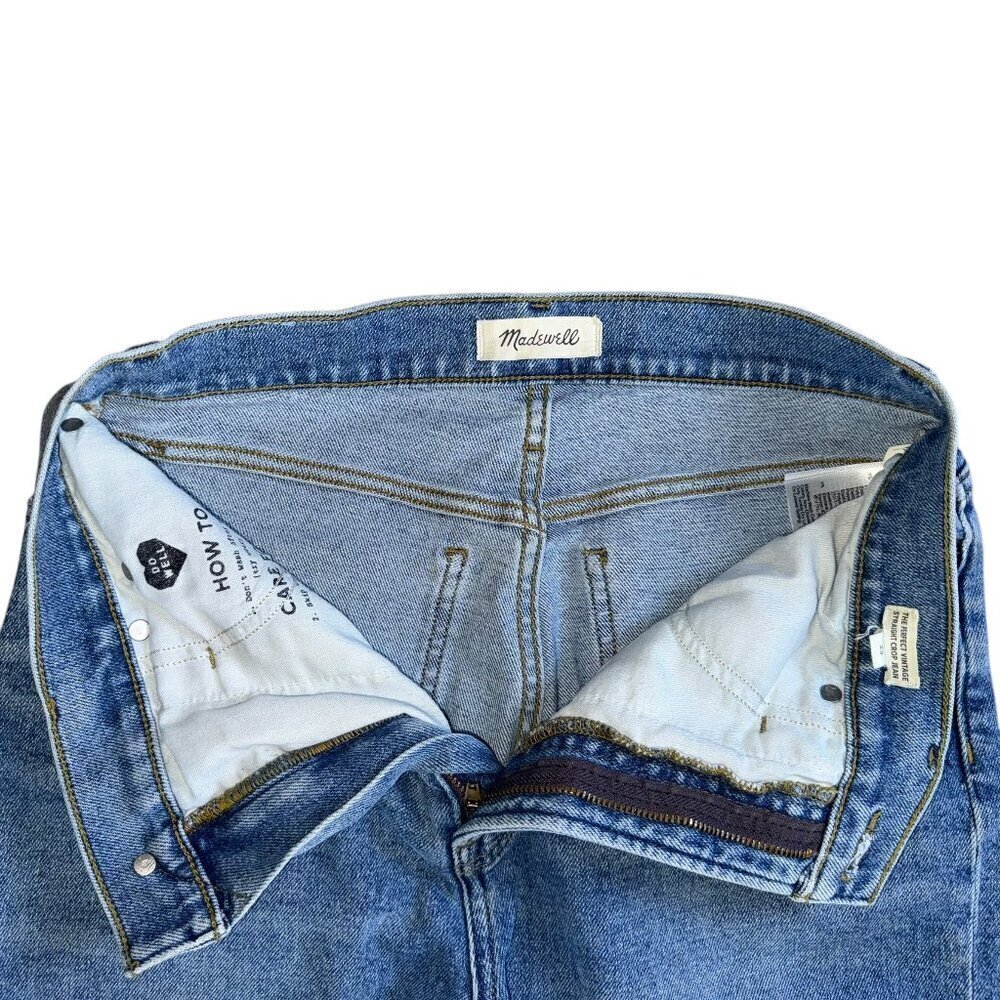 Madewell Perfect Vintage Women's Straight Crop Jeans 29 - Picture 4 of 8